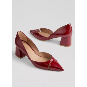 LK Bennett Cecile Cut Out Block Heel Court